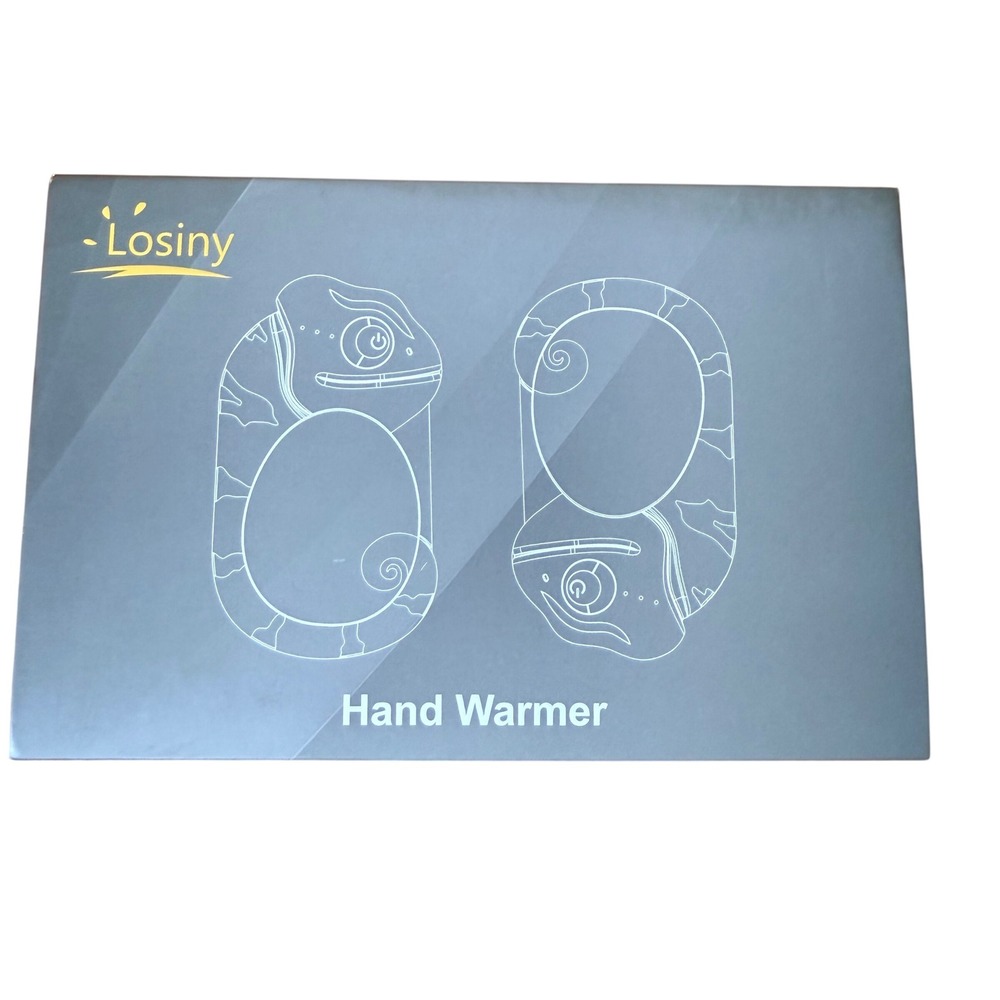 Losiny‎ Rechargeable Hand Warmers 2-Pack 6000mAh Black OE-S-0020 New